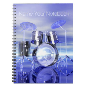 Drumset sur le carnet de musique de plage