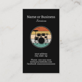 Drumset Visitekaartje