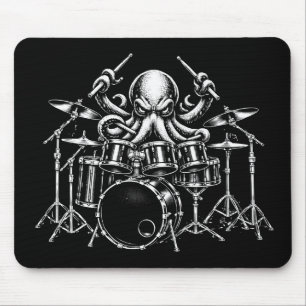 Drumspelende Octopus Muismat