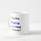 drumspeler koffiemok (Voorkant links)
