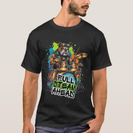 Drumstel-drummer - Volle kracht vooruit T-shirt