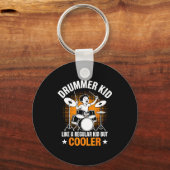 Drumstel Drums Liefhebber Percussionist Drummer Ki Sleutelhanger (Voorkant)