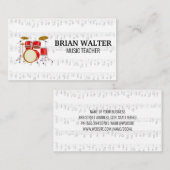 Drumstel | Pianologo | Pianist Visitekaartje (Voorkant / Achterkant)