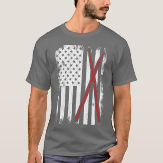Drumstel USA Vlag vriend T-shirt