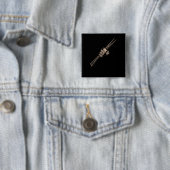 Drumstick Vierkante Button 5,1 Cm (In situ)