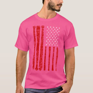 drumsticks Amerikaanse vlag drummer T-shirt