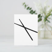 drumsticks briefkaart (Staand voorkant)