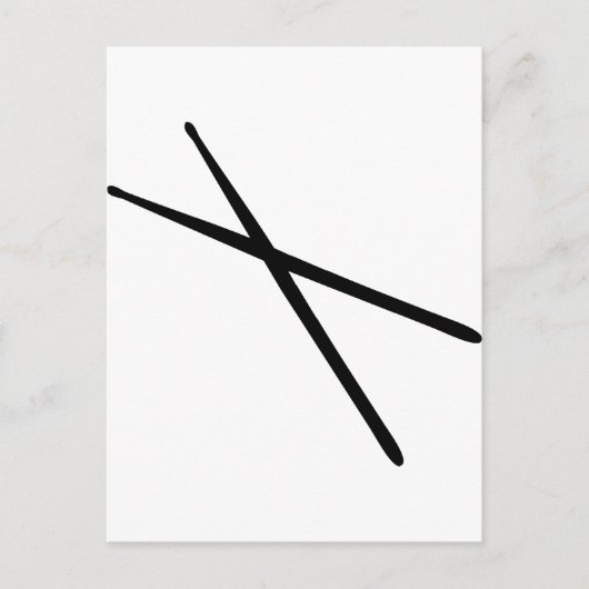 drumsticks briefkaart (Voorkant)