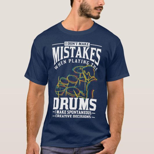 Drumsticks Percussie Drummer Gift Drums T-shirt (Voorkant)