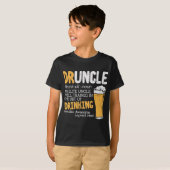 Druncle Dictionary Funny Drink Elite oom Birt T-shirt (Voorkant volledig)