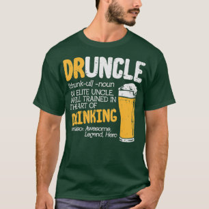 Druncle Dictionary Funny Drink Elite oom T-shirt