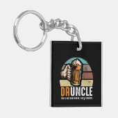 Druncle Net als een normale oom alleen Drunker Sleutelhanger (Voorkant Links)