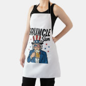 Druncle Sam Grappig Patriottisch Bier Vector Desig Schort (Insitu)
