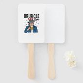 Druncle Sam Grappige Patriottische Bier Vector Des Handwaaier (Voorkant en achterkant)