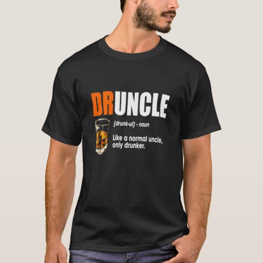 Druncle Shirt Bier Drink oom Gift (Voorkant)