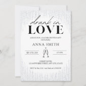 Drunin in Love Bachelorette Party Invitation (Devant)