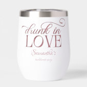 Drunin In Love Champagne Tower Pink Bachelorette (Arrière)