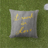 Drunin in Love Gold & Granite Coussin extérieur (Herbe)