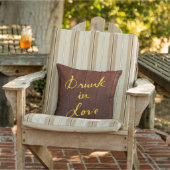 Drunin in Love Gold & Wood Coussin extérieur (Chaise)