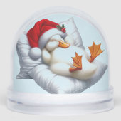 Drunk Duck Christmas Snow Globe (Avant)