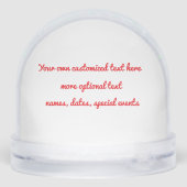Drunk Duck Christmas Snow Globe (Arrière)
