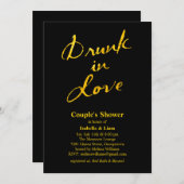 Drunk in Love Couple's Shower Invitation (Devant / Derrière)
