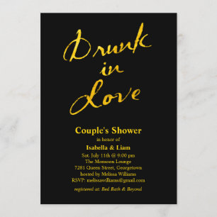 Drunk in Love Couple's Shower Invitation