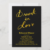 Drunk in Love Rehearsal Diner Invitation (Devant)