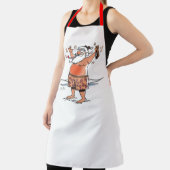 Drunk Père Noël homme chef tablier (Insitu)