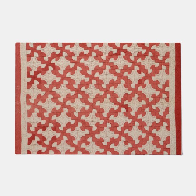 Drunkard's Path quilt Deurmat (Voorkant)