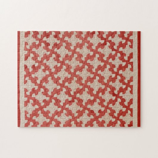 Drunkard's Path quilt Legpuzzel (Horizontaal)