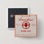 Drunkast Podcast Button (Voorkant /achterkant)