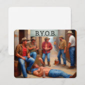 Drunken Cowboys BYOB Kaart (Voorkant / Achterkant)