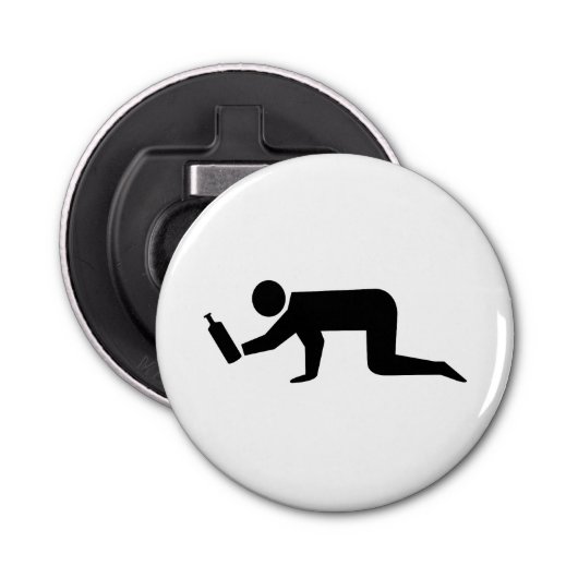 Drunken Mensen Button Flesopener (Voorkant)