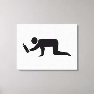 Drunken Mensen Canvas Afdruk