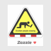 Drunken mensen die ⚠ Thaise ⚠ kruisen Sticker (Vel)