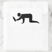 Drunken Mensen Rechthoekige Sticker (Tas)