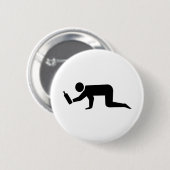 Drunken Mensen Ronde Button 5,7 Cm (Voorkant /achterkant)
