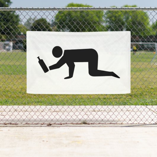 Drunken Mensen Spandoek (Insitu)
