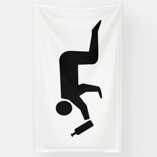 Drunken Mensen Spandoek (Verticaal)