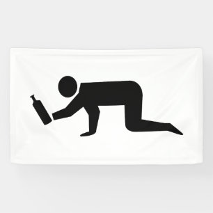 Drunken Mensen Spandoek