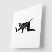 Drunken Mensen Vierkante Klok (Hoek)