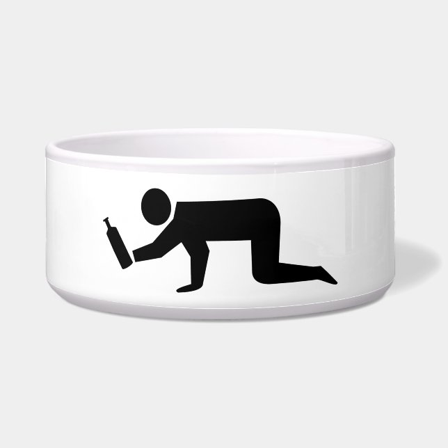 Drunken Mensen Voerbakje (Voorkant)