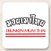 Drunken Muay Thai Drankjes Onderzetter (Voorkant)