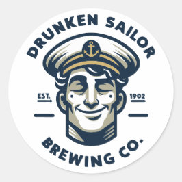 Drunken Sailor Brewing Co. Ronde Sticker