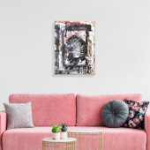 Drunken Self Portrait Wrapped Canvas (Insitu (Woonkamer))