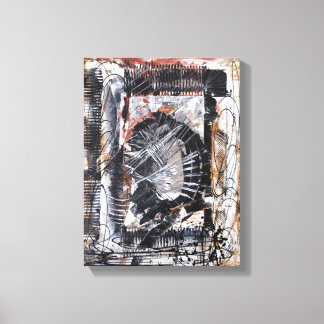 Drunken Self Portrait Wrapped Canvas Afdruk