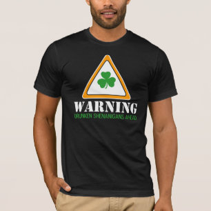 Drunken Shenanigans voor St. Patrick's Day T-shirt