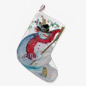 DRUNKEN SNOWMAN KLEINE KERSTSOK (Voorkant (Hangend))