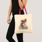DRUNKEN SNOWMAN MET VOGELwinterseizoen Tote Bag (Voorkant (product))